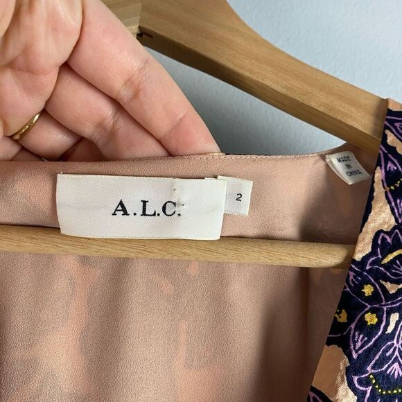 A.L.C. Viera Floral Silk Mini Dress - Picture 4 of 9